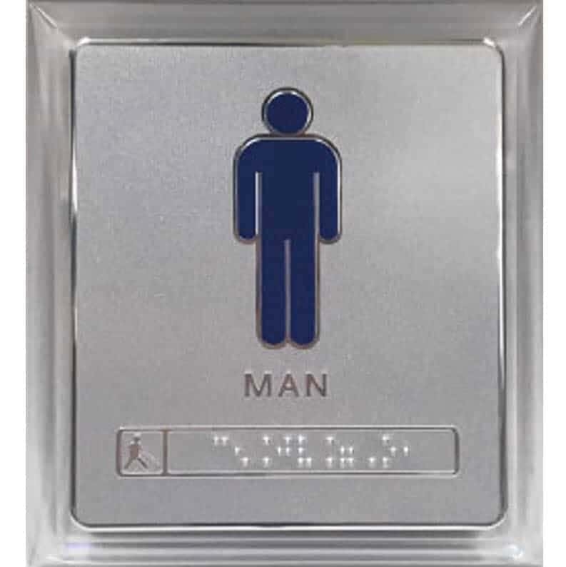 남자화장실 (AL+투명아크릴) 125×140